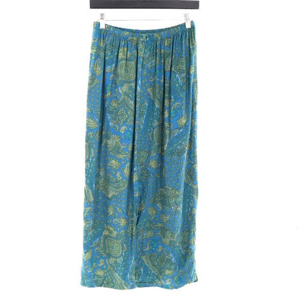 Eve Adams Midi Skirt Womens L Blue Mermaidcore Vintage Sirencore Boho Gypsy 90's - Picture 3 of 8